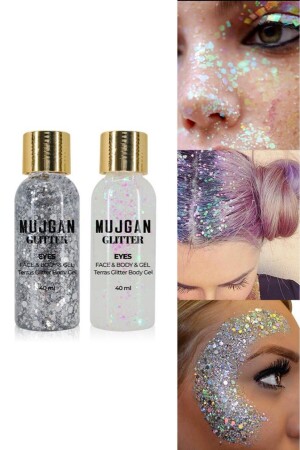 2'li Şişe Glitter Seti - Mujgan