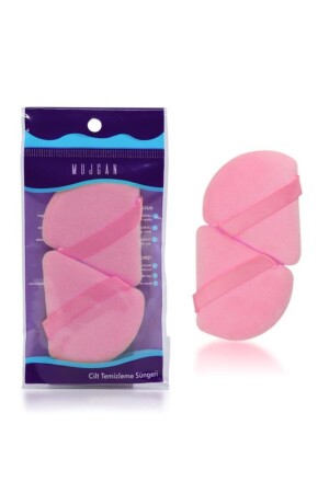 2'li Üçgen Makyaj Süngeri Pembe - Mujgan