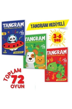 3-6 Yaş Tangram Ve Dikkat Geliştirme Seti - Yükselen Zeka Yayınları