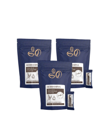 3 Al 2 Öde Herbamina Herbamina Koffie Coffee INULIN & BROMELAIN COFFEE 3grx30 - 90gr - Herbamina