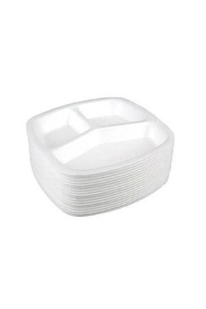 3 Göz Köpük Tabldot 50adet - Köpüksan