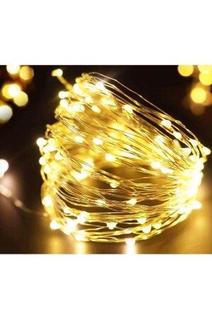 3 Metre Günışığı Ramazan Bayramı Peri Led Işık Sarı Işıklı Dekoratif Pilli Ledli - 1