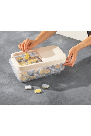 3-teiliger Mehrzweck-Aufbewahrungsbehälter für Proviant und Hülsenfrüchte mit 5 Liter Fassungsvermögen und Schiebedeckel NH35er - Nesto Home