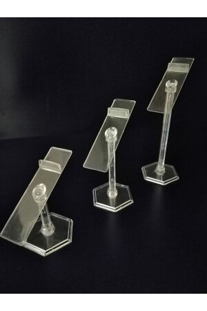 3-teiliger Schuhständer, transparenter Ständer für die Produktpräsentation ase344 - Özfiliz Mağaza Ekipmanları