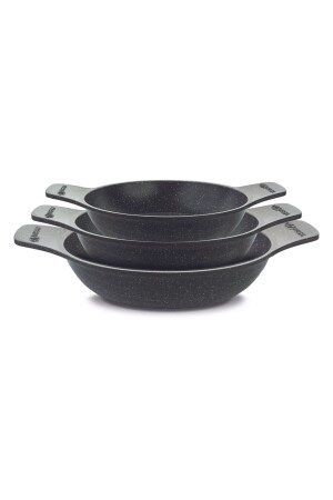 3-teiliges Kasserollen- und Pfannenset ohne Deckel - Thermoad