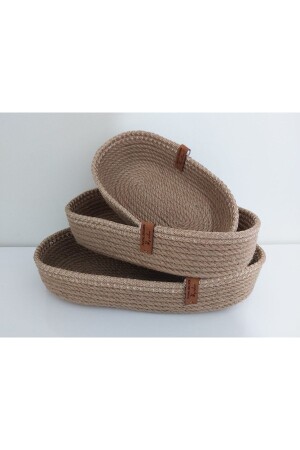 3-teiliges Weidenkorb-Set, Organizer, Organizer, Dekoration, Geschenk, 1001000009107 - home decors by özlem