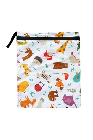 38x29cm Sızdırmaz- Doğa Dostu- Fermuarlı- Islak Ve Kuru Mayo- Kirli Temiz Kıyafet Çantası - Yorni