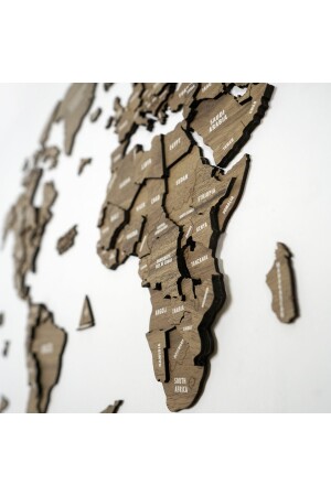 3d Ahşap Dünya Haritası Çok Katmanlı - Ingılızce 3DDUNYA1 - 6