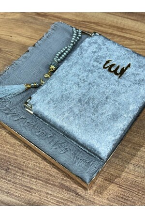 3'lü Hediyelik- Çeyizlik- Mevlütlük- Bohçalık -Gelin Bohçası Flamlı Namaz Örtüsü Yasin Tesbih Seti - Ayhanhome