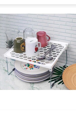 3lü Kare Çok Amaçlı Pratik Raf Bulaşıklık Square Practical Shelf KRRF020 - ALBAK Life