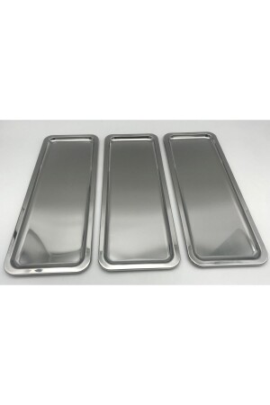 3'lü Paslanmaz Çelik Kahvaltı,çay Tepsi,kahve Tepsi,sunum Tepsisi,hediye Tepsi,banyo Tepsi üçbaton001 - Fiyakalı Ürünler Atölyesi