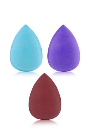3'lü Yumurta Şekilli Makyaj Süngeri - Mujgan