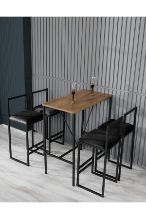 4 Adet Bar Sandalyesi Bar Masası Takımı vianem-4bar-masa-takim - VIANEM