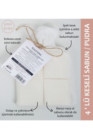 4 Lü Keseli Sabun 200 Gr Pudra RVN48 - RAVENNA
