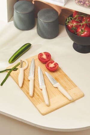 4-teiliges Messerset Beige - Dr. Inox