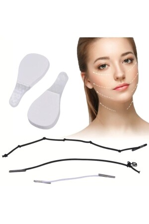40 Adet İpli  Yüz-Kaş-Göz-Boyun Germe Bantı İpli vücut Gerdirme Bantları LİFT1 - ESRA ŞELEM