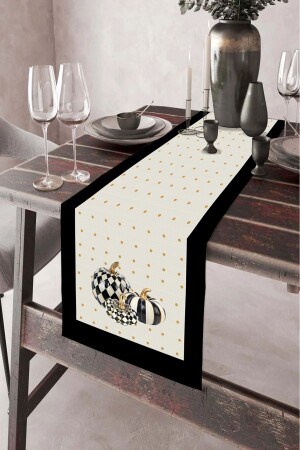 40x140cm gewebte, schmutzabweisende, bedruckte Premium-Tischdecke aus thailändischem Federstoff, dekorativer Läufer, waschbar - Dekomod