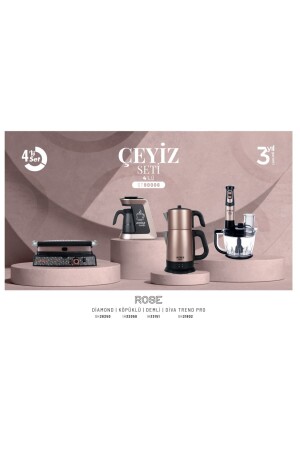 4'lü Çeyiz Seti St90006 Rose ST90006 - Arnica