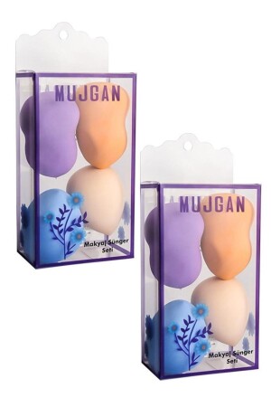 4'lü Kutulu Armut Sünger 2'li Set - Mujgan