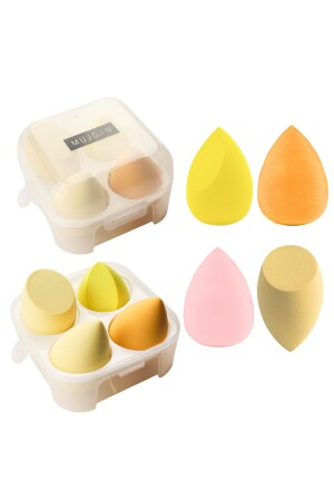 4'lü Kutulu Makyaj Süngeri Seti - Mujgan