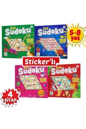 5-8 Yaş Stickerlı Sudoku Seti - Yükselen Zeka Yayınları