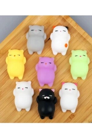 5 Stück Katze Tier Sukushi Süßes Stress Kinder Schulgeschenk Squishy Tierspielzeug - Ayvi