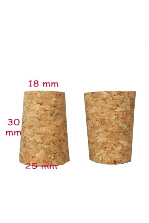 50 Stück konische Stopfenflasche 302518 - Mantar