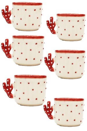 6 Adet Kaktüs Fincan-hand Made Seramik 150 Ml Çay,duble Kahve,espresso,neskafe Bardağı 6KTS - Otogar Çini
