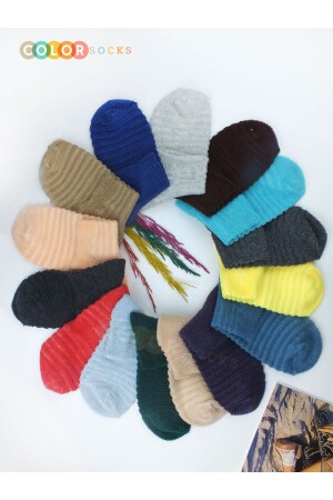 6 Çift Kışlık Kadın Havlu Çorap Seti color2220 - 4