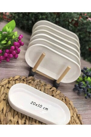 6 ovale Frühstücksteller EVMSPTE1105 - EvimSepette