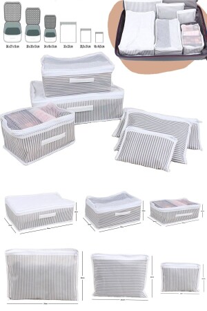 6 Parça Hastane Çıkış Doğum Çantası Çok Kullanışlı Düzenleyici - Esti