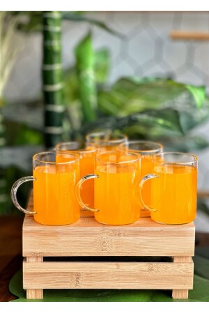 6 Stück hitzebeständige Borosilikat-Thermoglasbecher, 200 ml - Genel Markalar