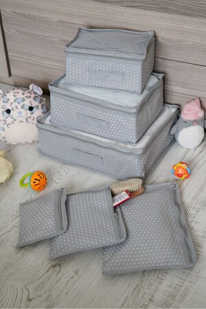 6-teilige Babypflegetasche – Polka Dot - Serstil