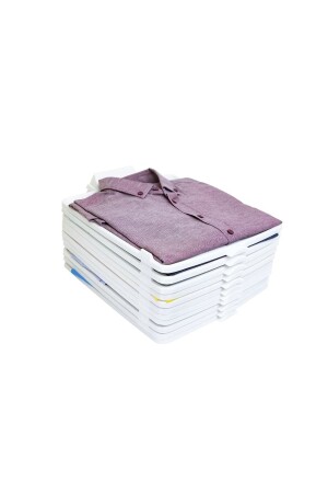 6'lı Tişört Düzenleyici Gömlek T-shirt Elbise Organizer 00116 - devigo