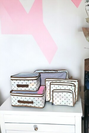 6'lı Valiz Düzenleyici Bavul Içi Organizer Set Seyahat Hurcu - Helen's Home