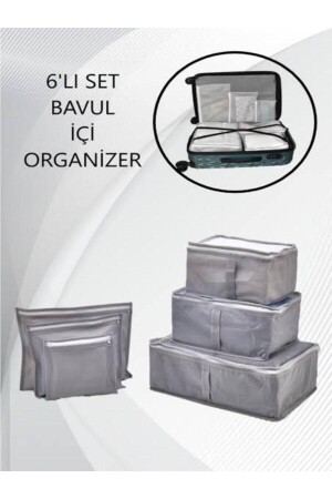 6'lı Valiz Düzenleyici Fileli Set - Doğum Çanta Seti - Hersteller