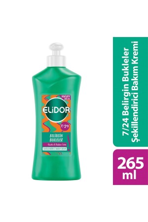 7 24 Şekillendirici Saç Bakım Kremi Belirgin Bukleler Elastin Badem Sütü 265 ml - Elidor