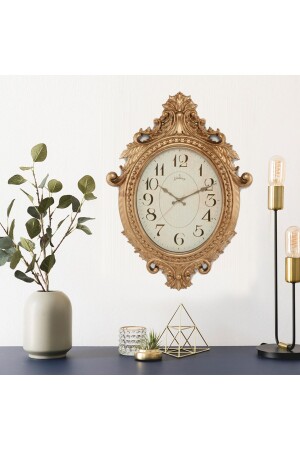 731-a Klasik Duvar Saati - Gold - 54x73 Cm Fma07232 EVİDEA12470 - Galaxy