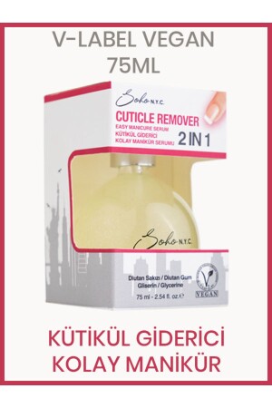 75 ml - 15 Saniyede Tırnak Eti Çıkarıcı - Cuticle Remover - Kolay Manikür Serumu - Soho N.Y.C.