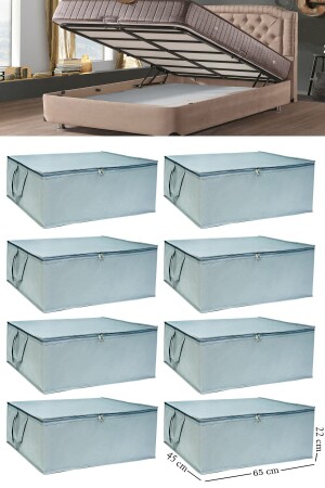 8 Adet -Çekyat Baza Tipi Hurc - Baza Altı Büyük Boy Saklama hurcu 65 X 45 X 22 Cm - Ekici Home Textile