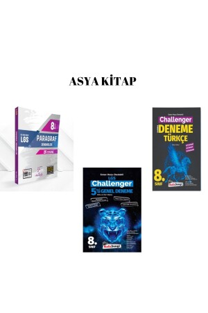 8. SINIF LGS PARAGRAF DENEMESİ VE KAFADENGİ YAYIN CHALLENGER 5 Lİ GENEL DENEMESİ VE TÜRKÇE DENEMESİ - Karekök Yayınları