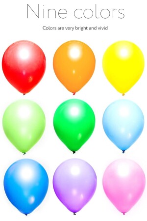 9-a Desensiz Renkli Balon 100'lü jnsbalon1 - 2