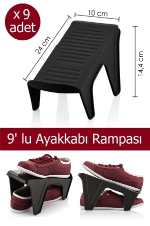 9' Lu Ayakkabı Rampası Siyah NDY-AY-AYRMP-9 - 3