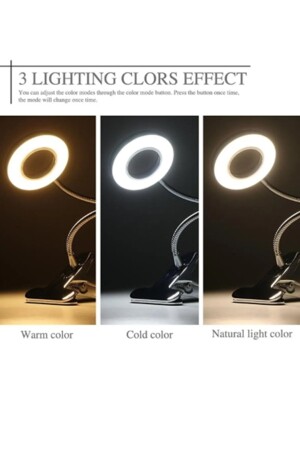 9 Mod Led Çok Fonksiyonlu Akrobat Masa Lambası Şiddeti Ayarlanabilir 3 Farklı Işık Rengi Usb Girişli 13led,013 masa lambası - 4