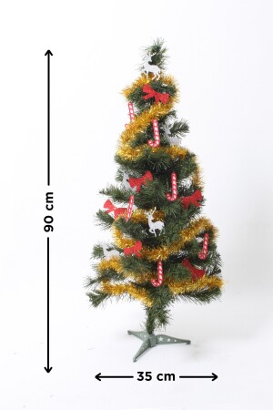 90 cm Ekonomik Yılbaşı Çam Ağacı Seti 2 8682450305137 - 1