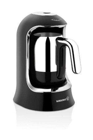A860-07 Krom 400 Watt 4 Fincan Kahve Makinesi Siyah - Korkmaz