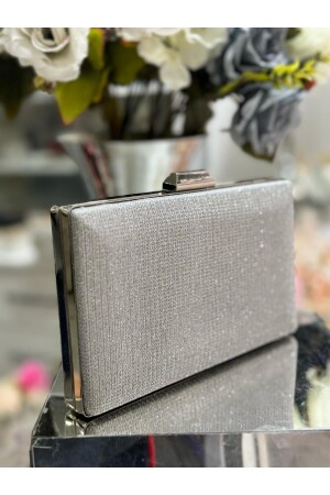 Abendkleid-Tasche B101 Silber - Blacktavern