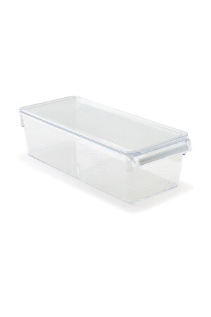 Abgedeckter Kühlschrank-Organizer im Schrank-Organizer-Regal 360 x 150 x 100 mm, transparent, M-E27-20-16K - Prima Nova