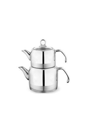 Ada Metal Çaydanlık Takımı Büyük 4 Parça - Inox 1S0002-INX - Schafer