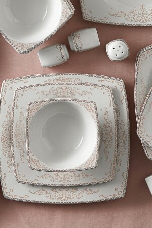 Adelya Fine Cream 60-teiliges Tafelservice für 12 Personen 153. 03. 07. 9465 - Karaca